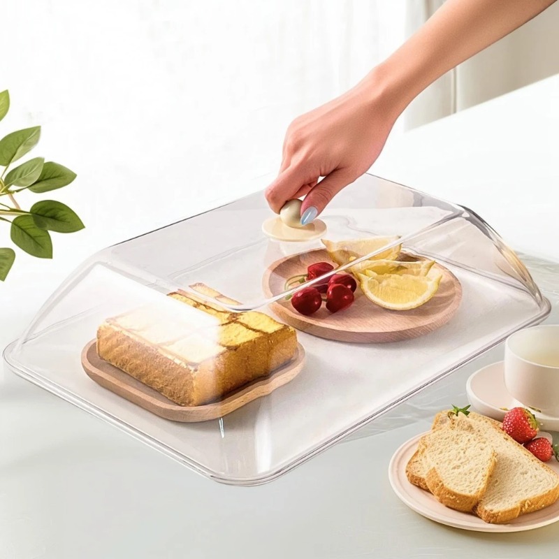 Kitchen Appliances Organizer - WORTHBUY Penutup Makanan Plastik Dapat Digunakan