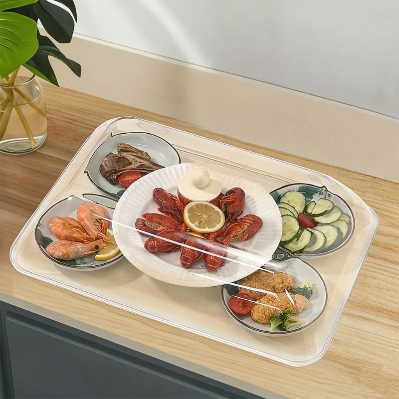 WORTHBUY Penutup Makanan Plast - Kitchen Appliances Organizer ulasan dan harga
