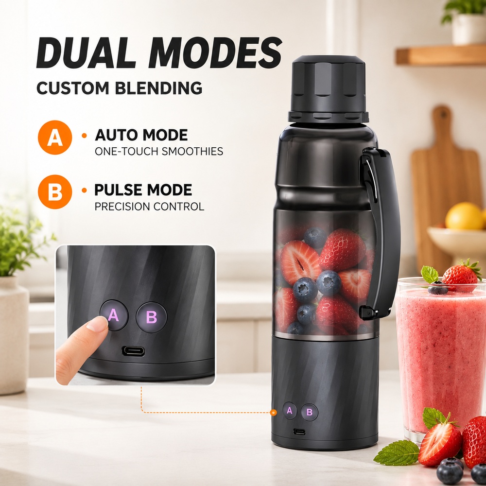 Blender Portabel 6000mAh, Daya - Blender High Power ulasan dan harga