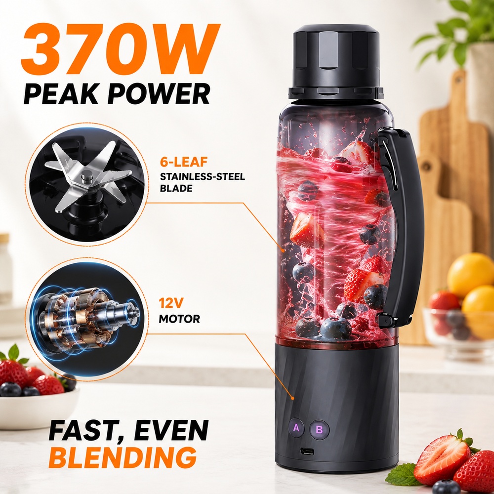 Blender Portabel 6000mAh, Daya - Blender High Power ulasan dan harga
