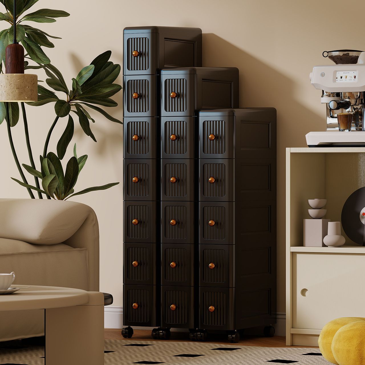 Lemari Penyimpanan Laci Sempit - Kitchen Appliances Organizer ulasan dan harga